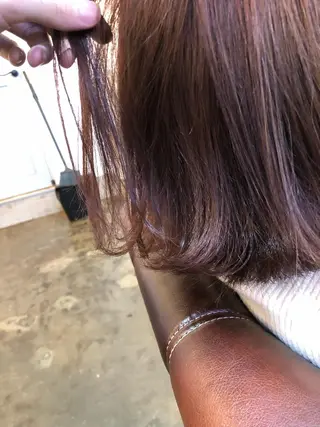 セミロング カラー 【艶髪×韓国風】 毛流れ職人 RYOのヘアスタイル