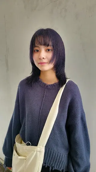 カラー ミディアム OMA カタギシのヘアスタイル