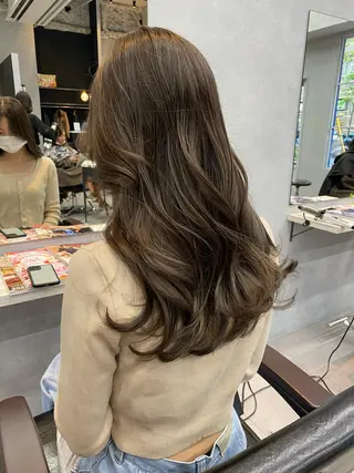 セミロング カラー ヘアアレンジ TOPSTYLIST 🇬🇧JIMMYのヘアスタイル