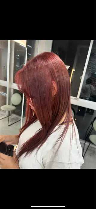 ロング カラー MOE🌙 博多ハイトーンのヘアスタイル