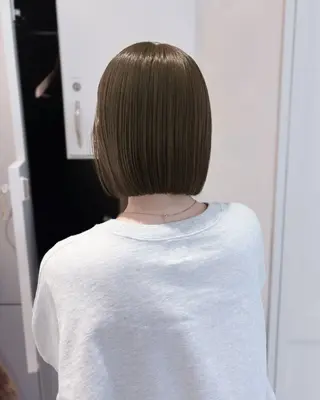 ショート カラー ボブ/ミニボブ 透明感カラーkadoのヘアスタイル