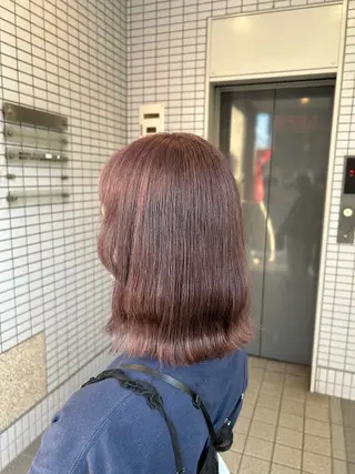 ミディアム カラー 暖色カラー/美髪矯正 /フクダ モエ🐿のヘアスタイル