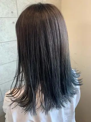 セミロング カラー ヘアアレンジ 🌿‬ ܸAir 透明感🌱西村知佳のヘアスタイル