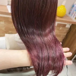 セミロング カラー 髪質改善特化 安東駿介のヘアスタイル