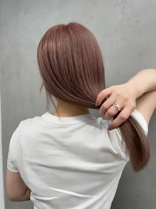 ロング カラー 韓国/ハイトーン/ ボブ🎀MIKU🎀のヘアスタイル