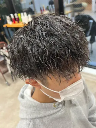 ショート パーマ メンズ 髪質改善/縮毛矯正 /メンズパーマ川田のヘアスタイル