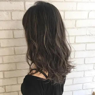 セミロング カラー 佐藤 高徳のヘアスタイル