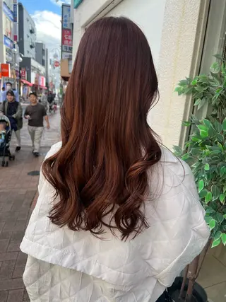 ロング カラー 全席個室　暖色カラー Zina松園優香🌸のヘアスタイル