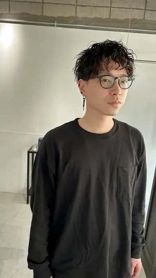 ショート パーマ メンズ fifth/メンズ パーマ/川﨑泰就のヘアスタイル