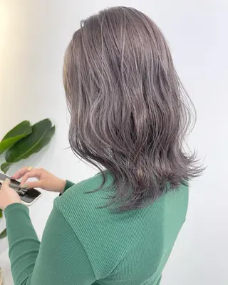 ミディアム カラー ヘアアレンジ 💎韓国ヘア/ 艶カラー💎souのヘアスタイル