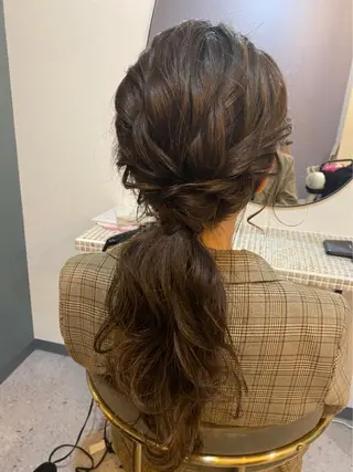 ロング ヘアアレンジ RU RIのヘアスタイル