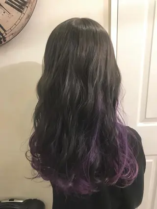 ロング カラー 岩谷/ブリーチ 🪽透明感カラーのヘアスタイル