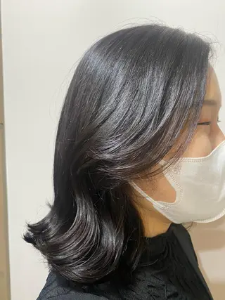 ミディアム カラー ヘアアレンジ TJ天気予報5mm 森　瑞希のヘアスタイル
