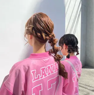 ヘアアレンジ 速水 ゆきののヘアスタイル
