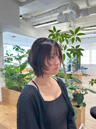 ショート 切りっぱなし/髪質 改善矯正/さやか🫧のヘアスタイル