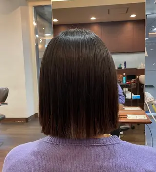 ミディアム 💜カラー/縮毛矯正 /NARUKA💜のヘアスタイル