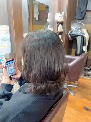 ミディアム 永村 大樹のヘアスタイル