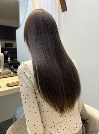 ロング カラー くびれヘア/髪質改善 はるのヘアスタイル