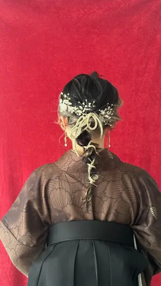 ヘアアレンジ ヘアメイク🌷 着付👘ハルのヘアスタイル