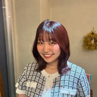 ミディアム カラー ruup Aru ユウキのヘアスタイル