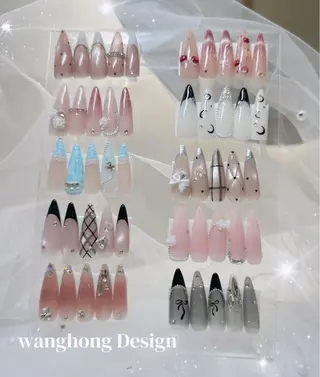 ネイル NON🎀韓国 シンプルワンホン🎀のネイルデザイン