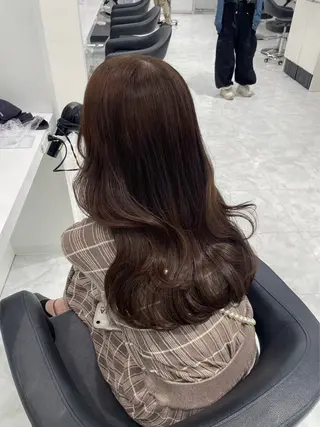 カラー 🤍ブリーチなし ブラウンhimi🤍のヘアスタイル