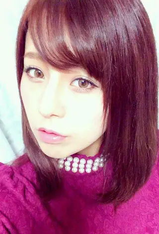 ミディアム カラー セミロング 100%髪質改善特化 TRUNSのヘアスタイル