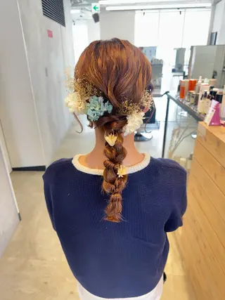 ヘアアレンジ 透明感カラー✨艶髪 制作🌱山根あゆみのヘアスタイル