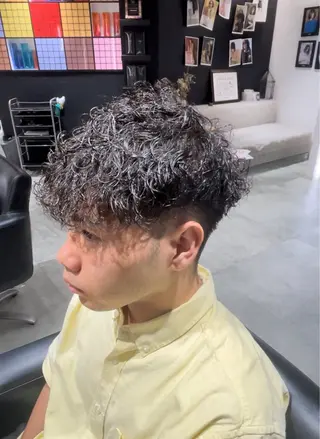 パーマ メンズ 長町/酸性ストレート /曲がる縮毛矯正のヘアスタイル