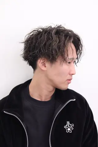 パーマ メンズ Ryo☘縮毛矯正/ メンズ/ブリーチ/のヘアスタイル