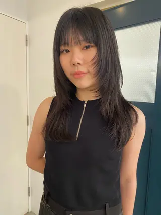 セミロング YUUKI/ウルフ .ボブパーマのヘアスタイル