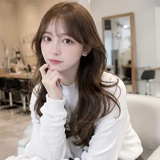 セミロング 🎀池袋🎀顔周り 💖🇰🇷おばかんのヘアスタイル