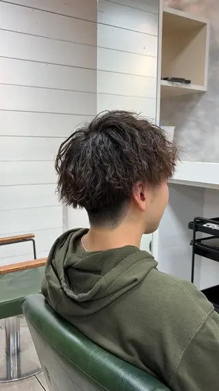 ショート パーマ メンズ 似合わせ/前髪カット /店長   村上直也のヘアスタイル