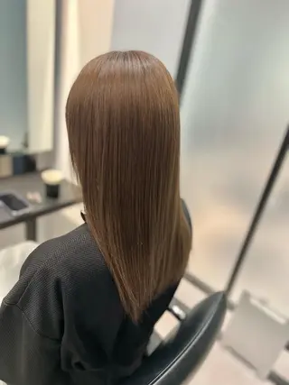 ロング カラー 縮毛矯正　野口 恵のヘアスタイル