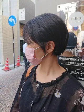 ショート カラー 「sumi」 AMIのヘアスタイル