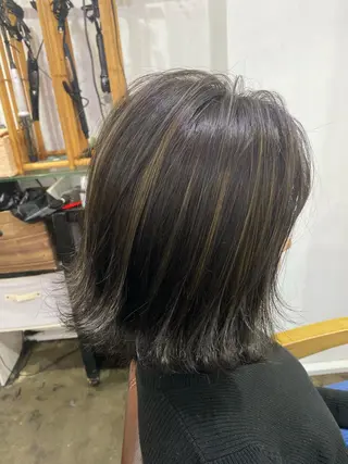 ミディアム カラー 【艶髪×韓国風】 毛流れ職人 RYOのヘアスタイル