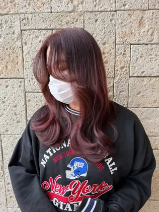 セミロング カラー 艶カラー/メンズ パーマ/伊藤愛麻のヘアスタイル