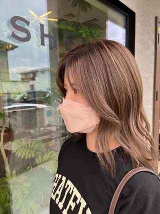 ミディアム カラー 手塚 亮汰のヘアスタイル