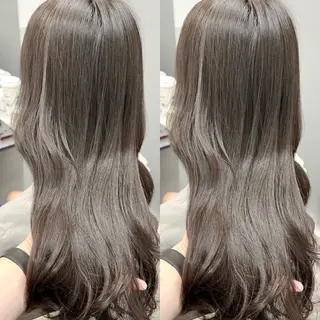 ロング カラー 表参道/ハイライト バレイヤージュのヘアスタイル
