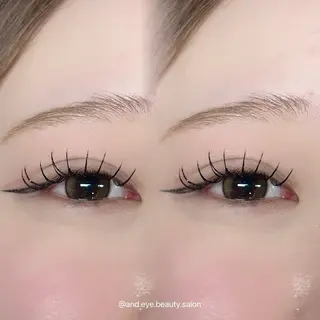 マツエク・マツパ and_eye所属・𝐒𝐀𝐍𝐀 学園前のマツエク・マツパデザイン