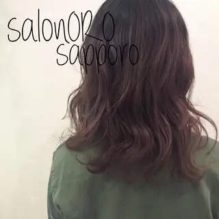ミディアム カラー 池田 真由美のヘアスタイル
