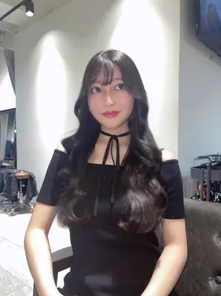 ロング カラー ヘアアレンジ 🎀ハイトーン・艶 カラー HANA🎀のヘアスタイル