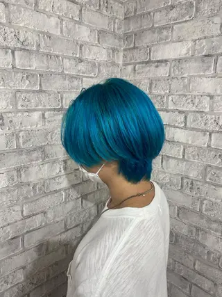 ショート カラー パーマ ヘアアレンジ メンズ キッズ ネイル マツエク・マツパ アイブロウ 🔥漢髪特化メンズ マネージャーYUKIのヘアスタイル