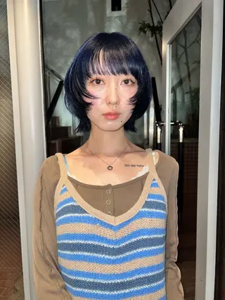 ミディアム カラー 圧倒的デザイン力 店長🎨RENAのヘアスタイル
