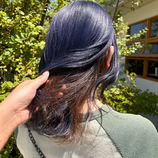 セミロング カラー 山本 知佳のヘアスタイル