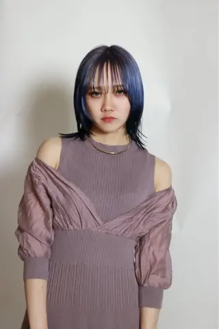 セミロング カラー 浅野 匠のヘアスタイル
