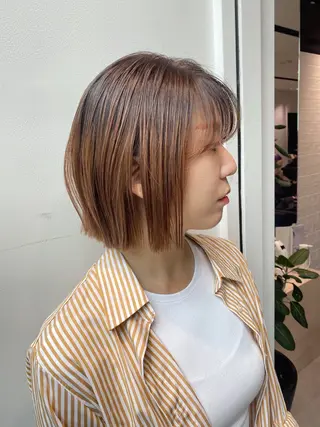 ミディアム 銀座/韓国レイヤー/ 艶カラー🍓原田侑依のヘアスタイル