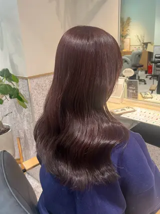 ロング カラー 髪質改善&艶カラー/ ほんだあみ (♡)のヘアスタイル