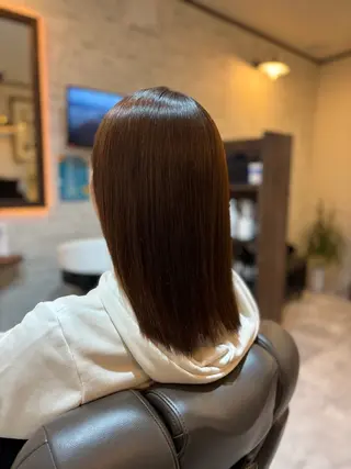 ミディアム ツヤ髪専門美容師 桑原　和誠のヘアスタイル