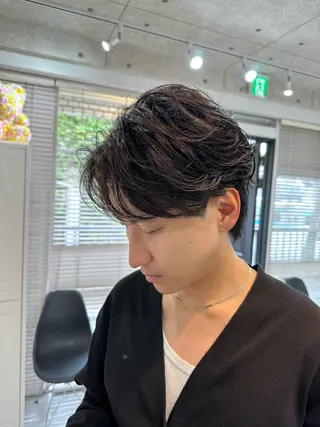 ショート パーマ メンズ ユウ🪄 パーマ指名No1のヘアスタイル